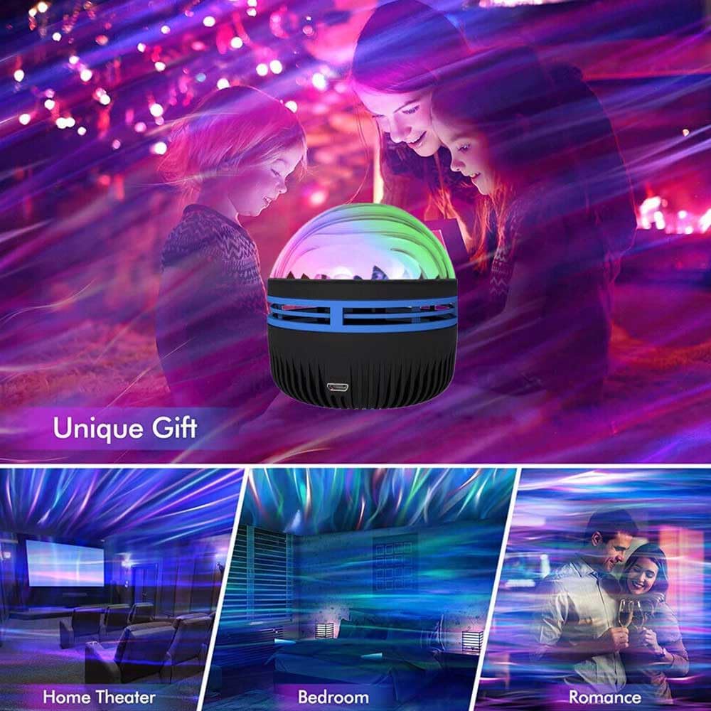 A7 LED Starry Projection Light with Remote Control | USB Galaxy Night Lamp