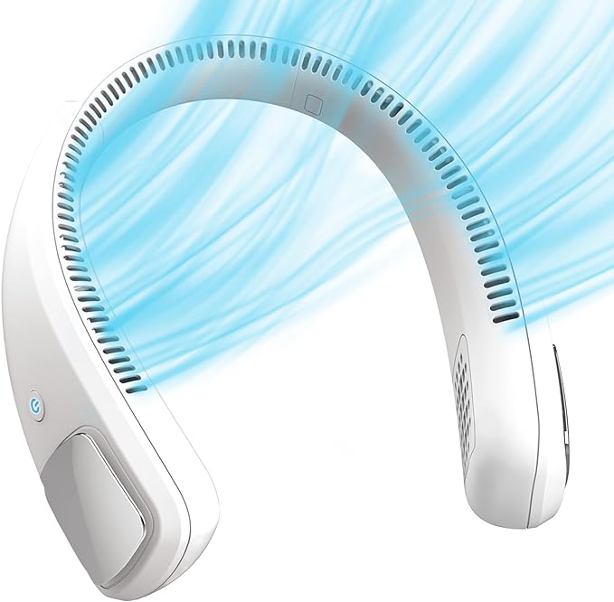 Arctic Air Freedom Wearable Neck Fan & Air Purifier | USB Rechargeable 3-Speed Personal Cooler for Indoor Outdoor Travel